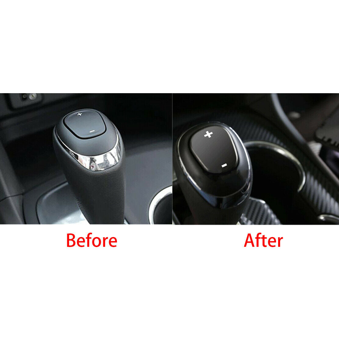 Black Inner Gear Shift Knob Cover Trim Fit For Chevrolet Cruze 2017-18