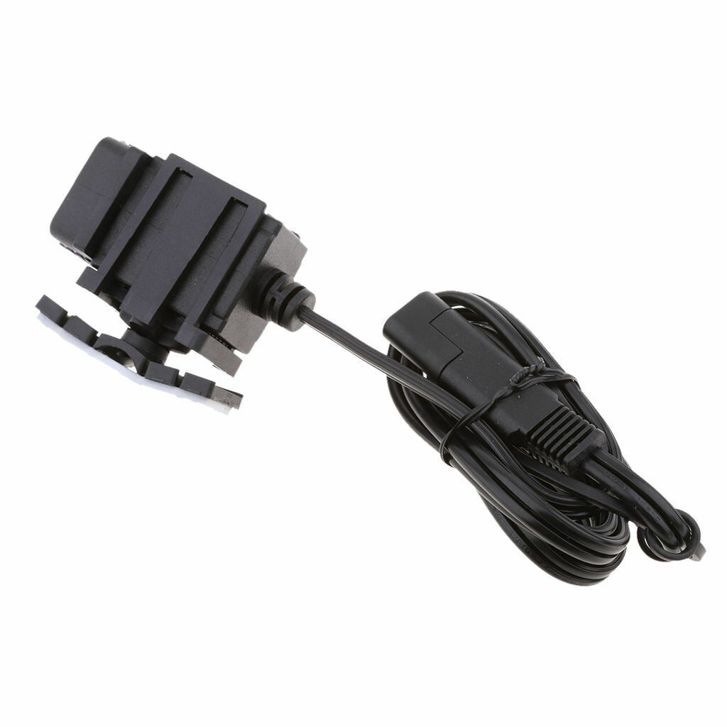 12V Moto Dual Port SAE A USB Adapter Cable Plug Waterproof Charger