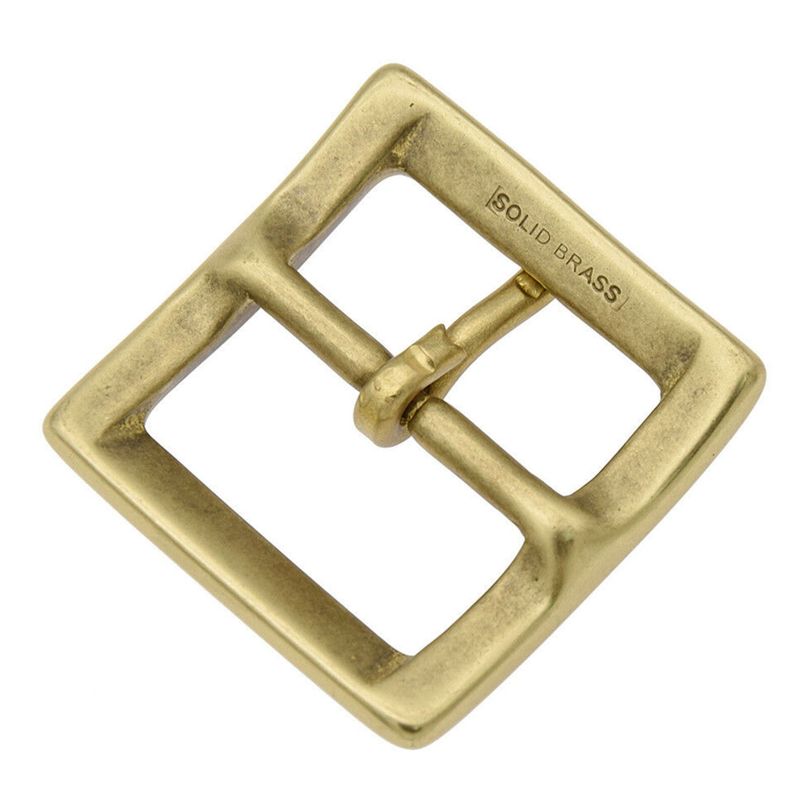 1x Polished Solid Brass Belt Buckle For 1.5inch Wide Belt Replacement Accessory
