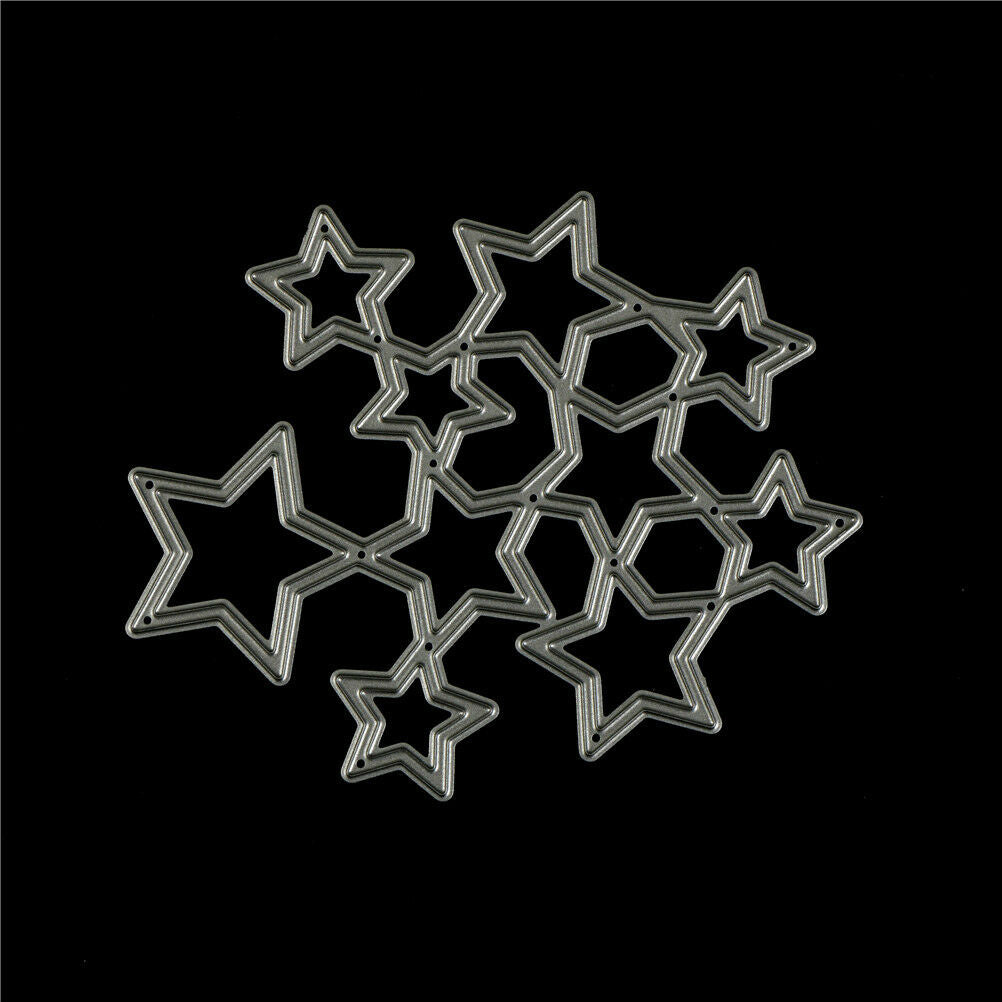 Shining stars Shape Metal Cutting Dies for DIY Scrapbook Album Cards Maki.l8