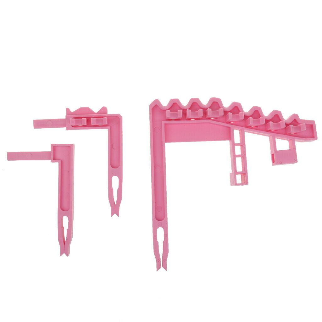Portable Golf Bag 9 Iron Club Holder Stacker Rack Organizer Accessories Pink