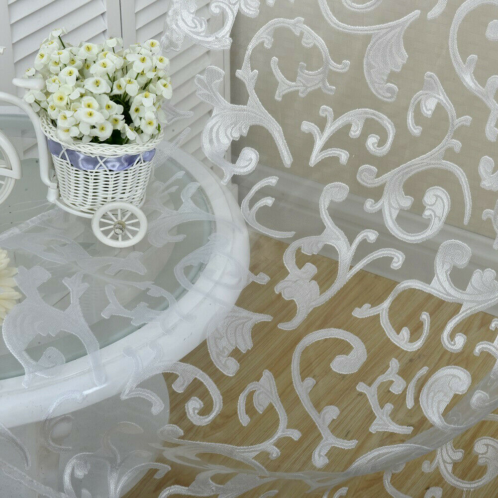 2x 100*200cm Modern Jacquard Window Treatment Curtain Door