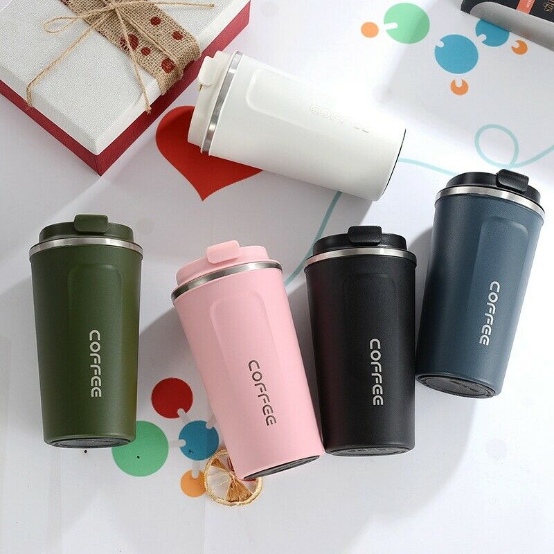 380ML Heat Preservation Coffee Mug Stainless Steel Travel Portable Mug Coffee R4