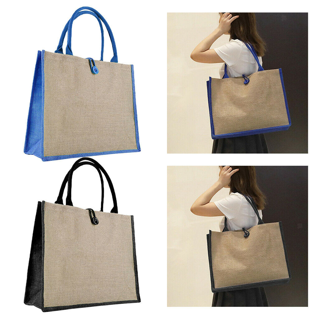 2PCS Women Ladies Large Retro Simple Tote Bag Color Block Shoulder Tote