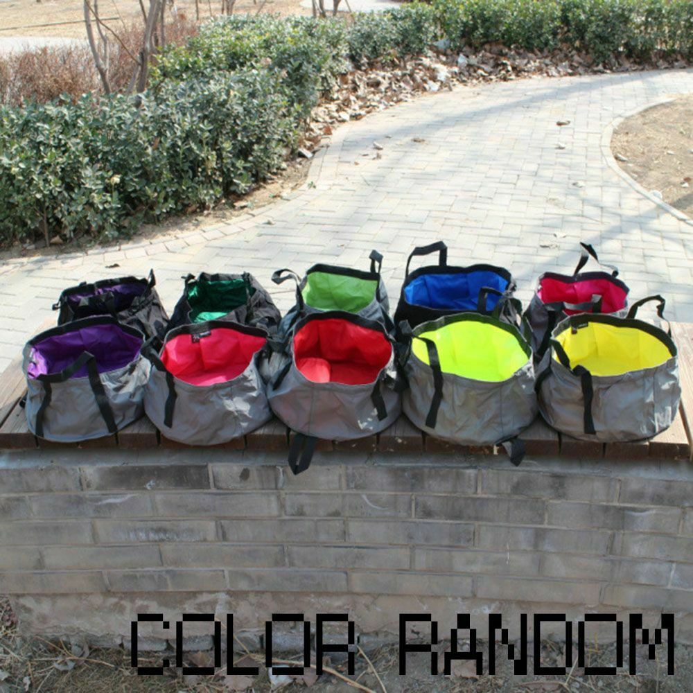 Waterproof Cloth Portable Collapsible Water Pot Camping Bucket Washing Basin