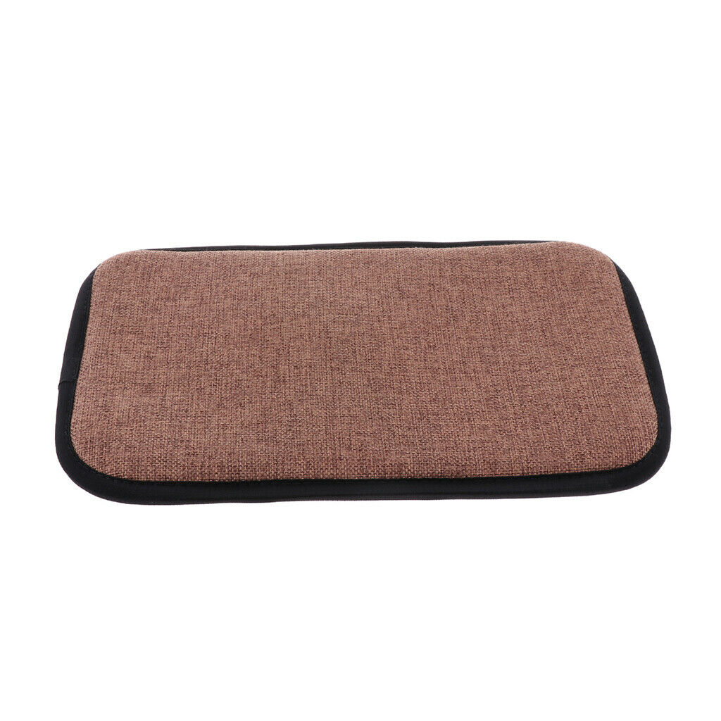2xCotton Brown Office Home Chair Cushion Dining Chair Pads 30x40cm
