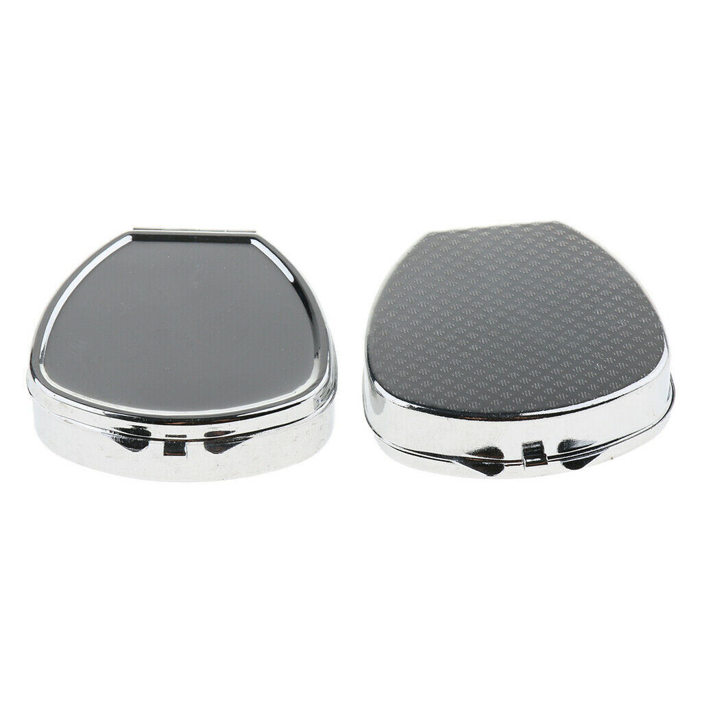 2 PCS Mini Travel Metal Pill Box Medicine Organizer Container Storage Box 03