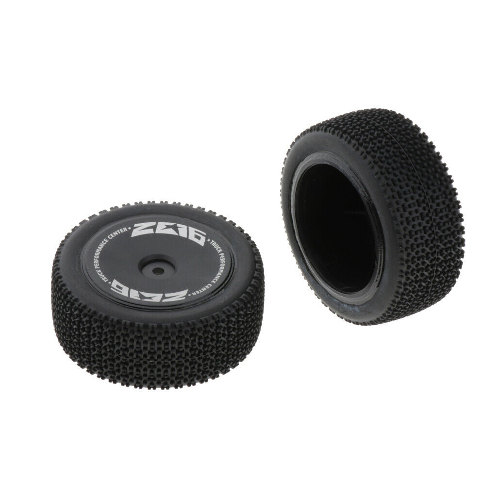 2 Stk Car Front Rear Tire Rubber Tyre For 1/14 Monster Truck Vehicles