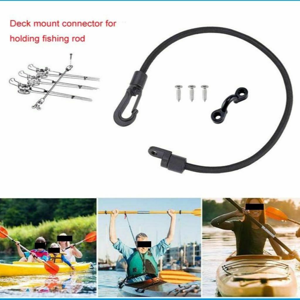 12inch Boat Fishing Rod Tamer Holder Hold Down Elastic Rope Bungee Cord Part