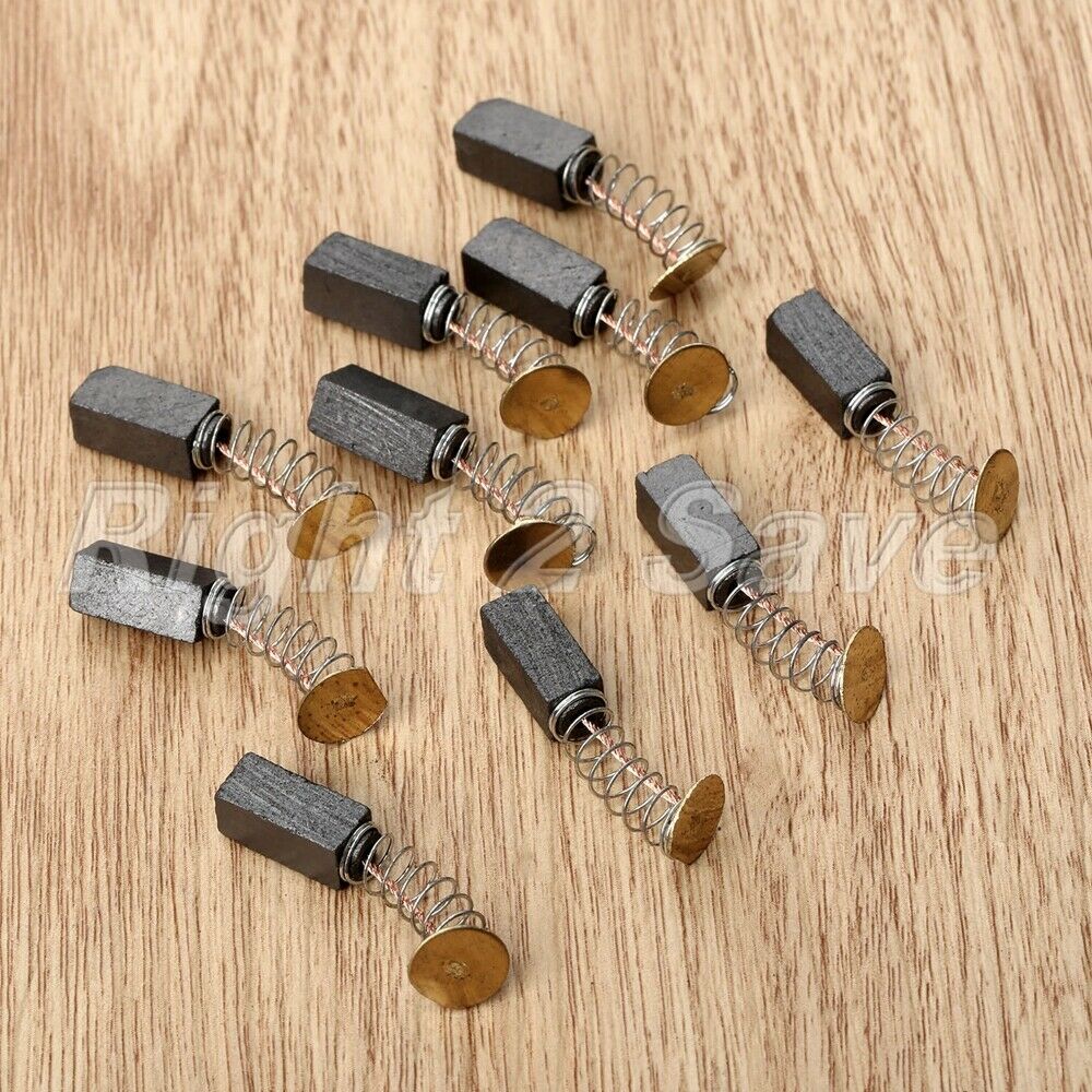 10x Carbon Brushes Angle Grinder For Generic Electric Motor Power Tool 6x6x6.5mm