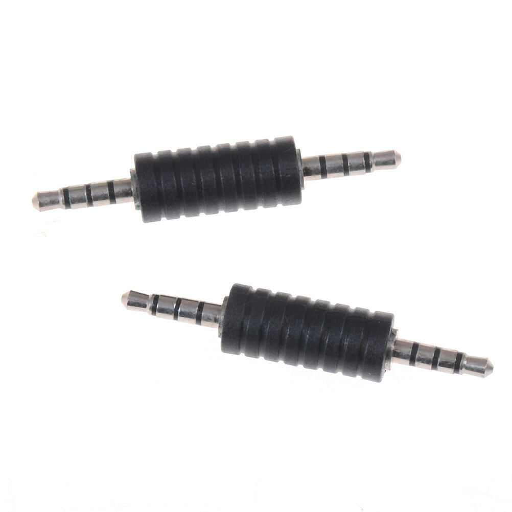 2X 3.5mm stereo male to male jack audio plug connector/coupler adapter joi.l8