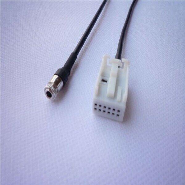 2x 3.5 Jack AUX Auxiliary Audio Input Kit Adapter Cable for BMW E60 E61 E63 E64
