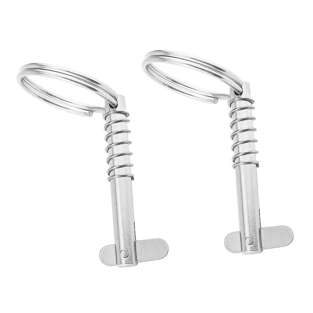 QuickRelease Pin for Boat Bimini Top Deck Hinge Marine S Steel 316 6.3x51mm