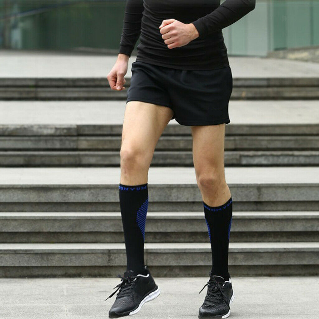 Breathable Sports Knee High Socks Compression Stockings Women Men M