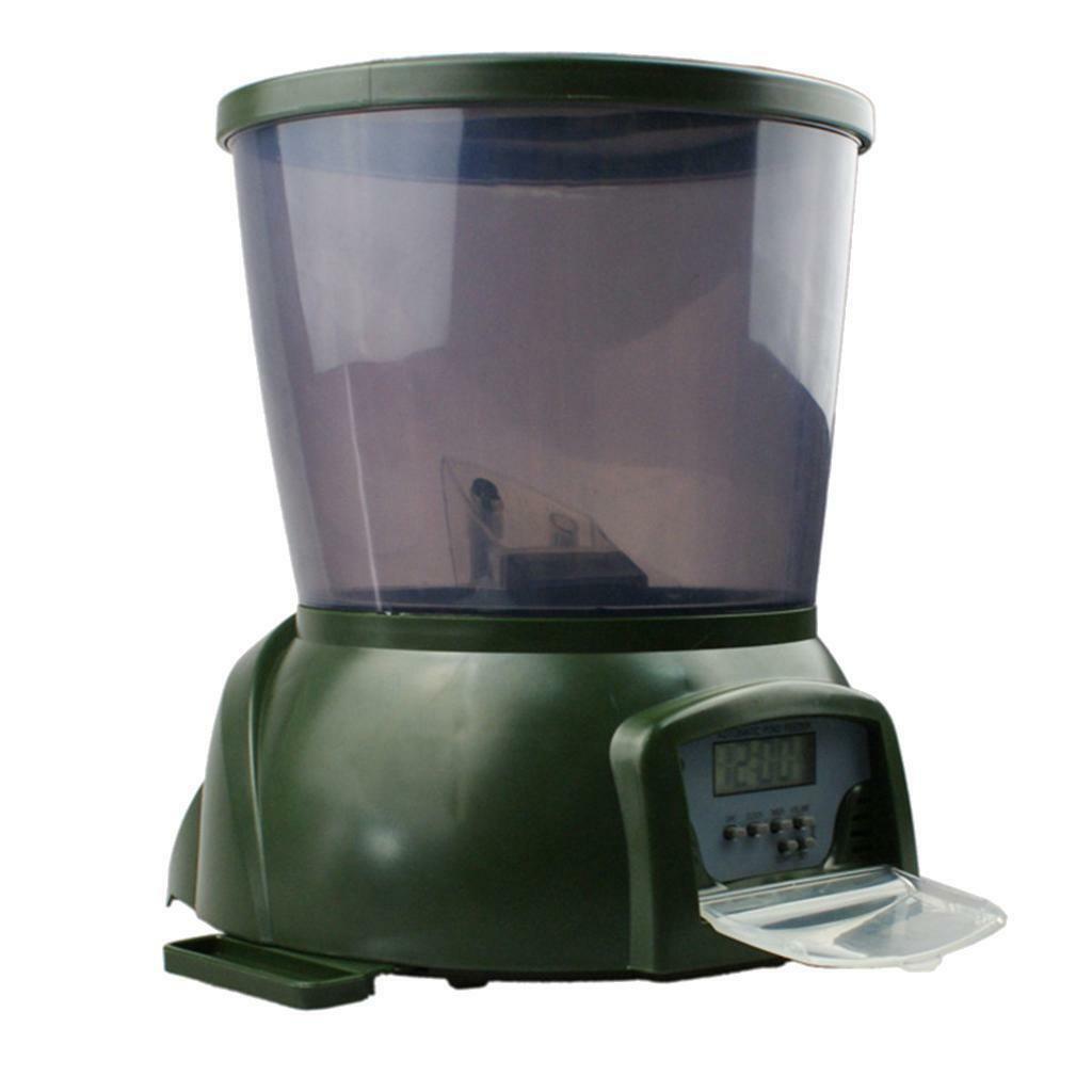 Automatic Pond Feeder Aquarium   1-90 Days Programmable Feeding Schedule