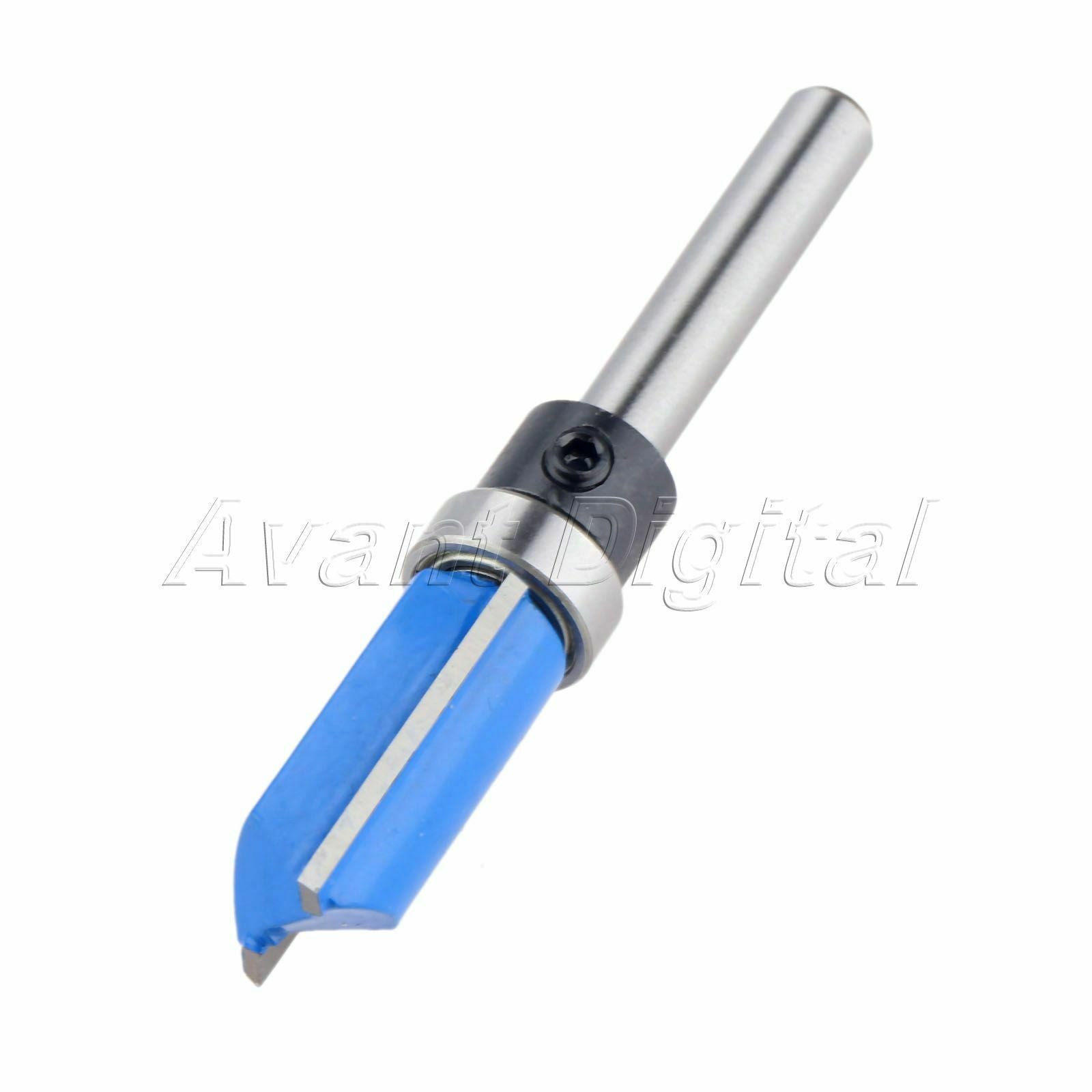 Router Bit 3Pcs 1/4" Handle Straight Template Milling Cutter Woodworking Tool