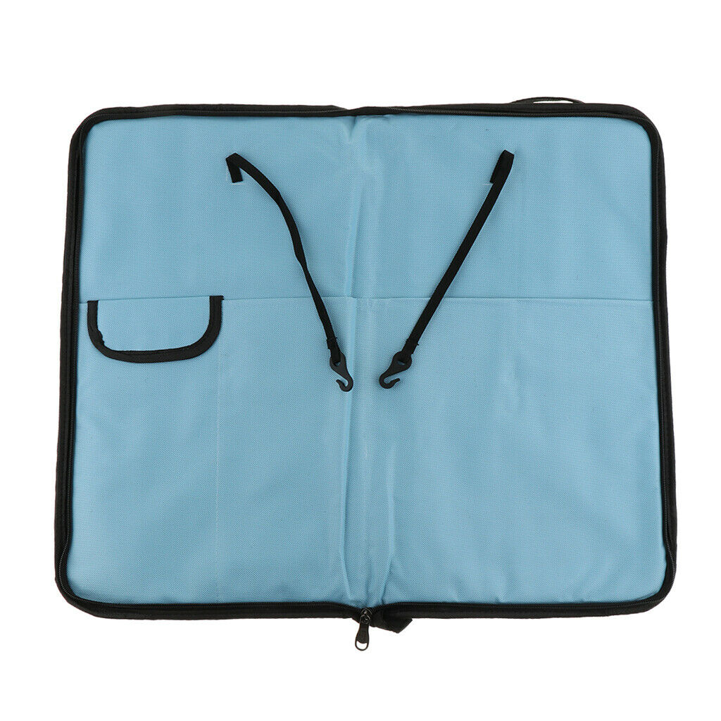 Drum Stick Holder Waterproof Padded Stick Bag for Drum Percussion Blue