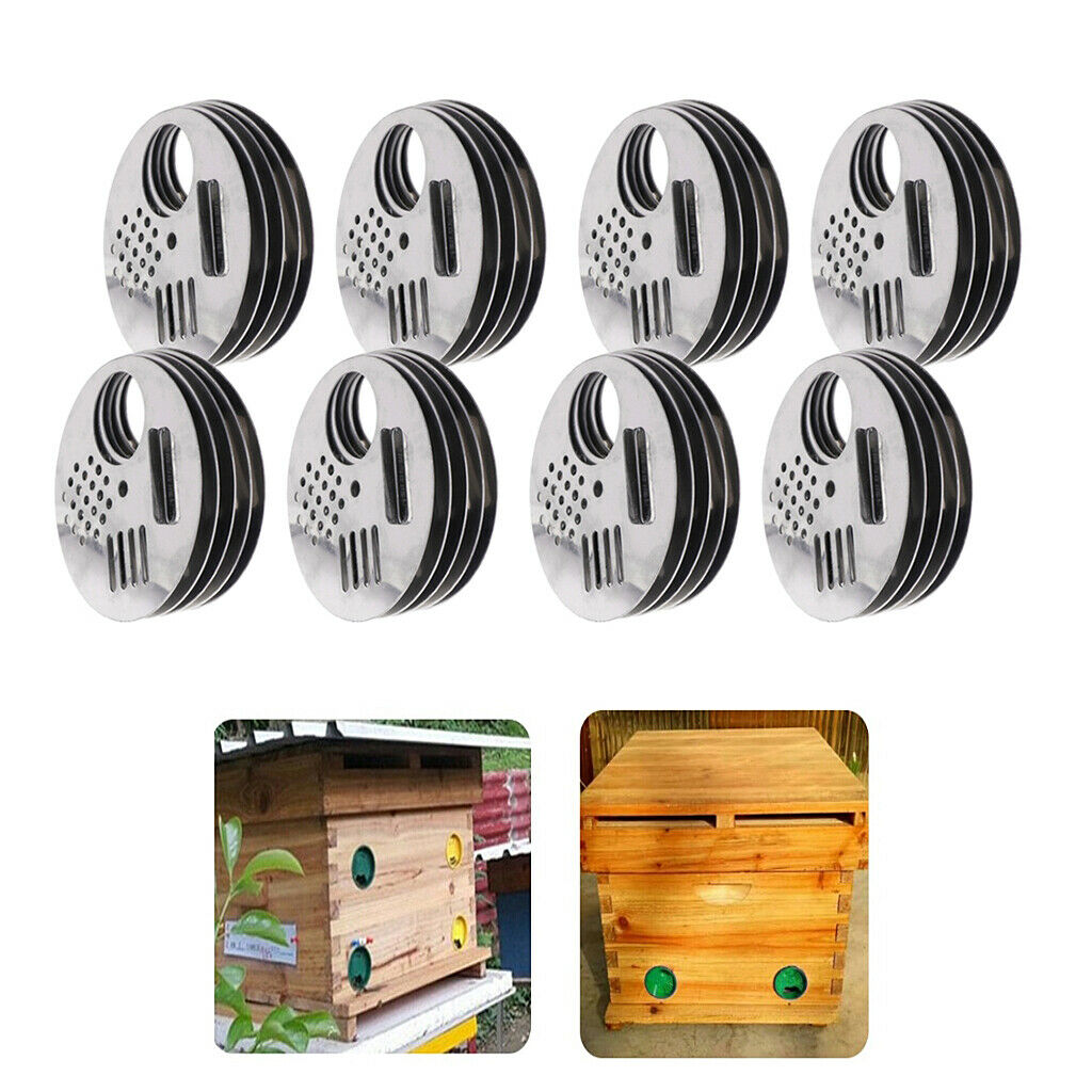 40pcs Durable Anti-escape Bee Hive Entrance Bee Box Parts Bee Nest Door Vent