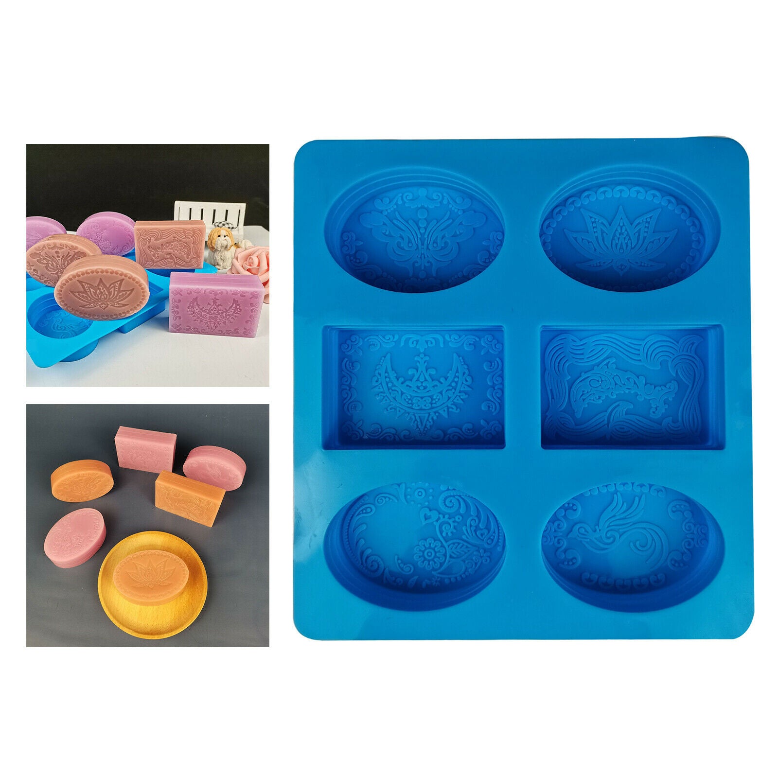 Silicone Soap Mold for Soap Making Craft Cake Baking Muffin Brownie BPA Free