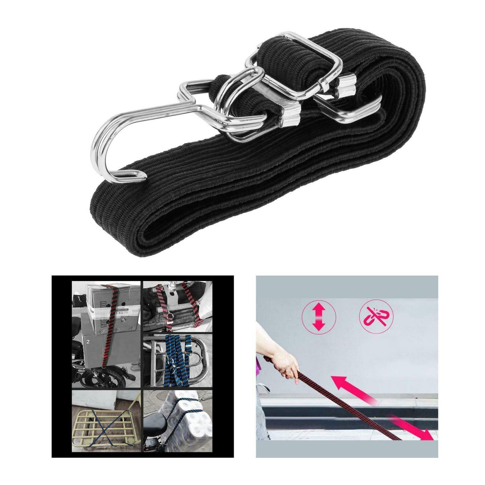 2Pcs Bungee Cord Bike Motorcycle Car Roof Cargo Rack Luggage Strap 0.5m