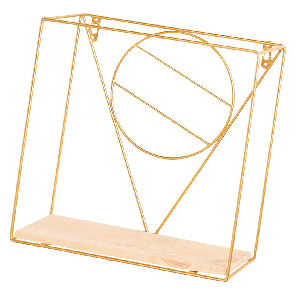 Golden Wall Hanging Storage Rack Bins Brackets f/ office club pub wall Decor