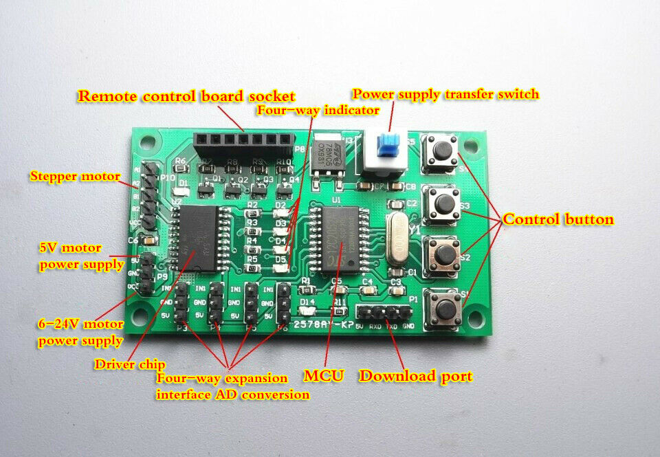 Drive control board programmable 2 phase 4 wire 4 phase 5 wire stepper motor DIY