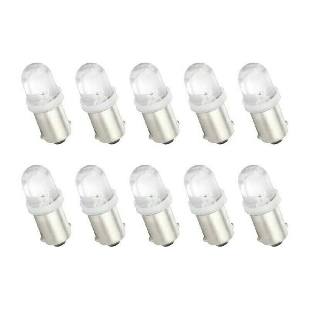 20 BRIGHT White LED Instrument Panel Dashboard Domes Lights Bulbs BA9S 1815