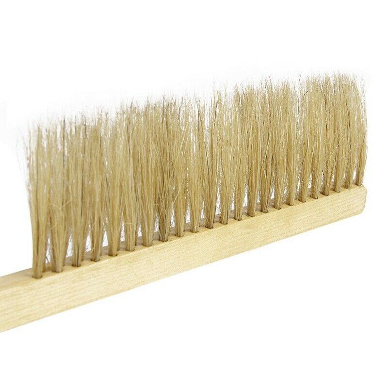 Pig Bristles Beekeeping Bee Brush with Wooden Handle Beekeepers Hive Tool C3V1V1