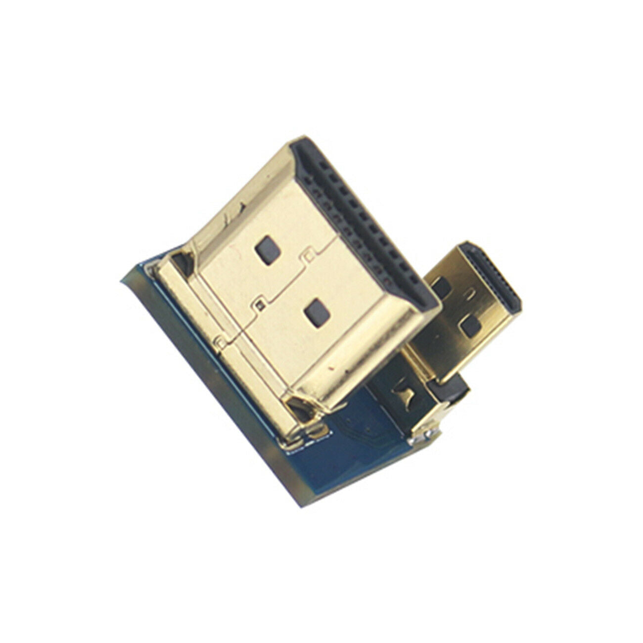 Adapter Converter Micro HDMI To HDMI Cable Plug Connector for Raspberry Pi 4B
