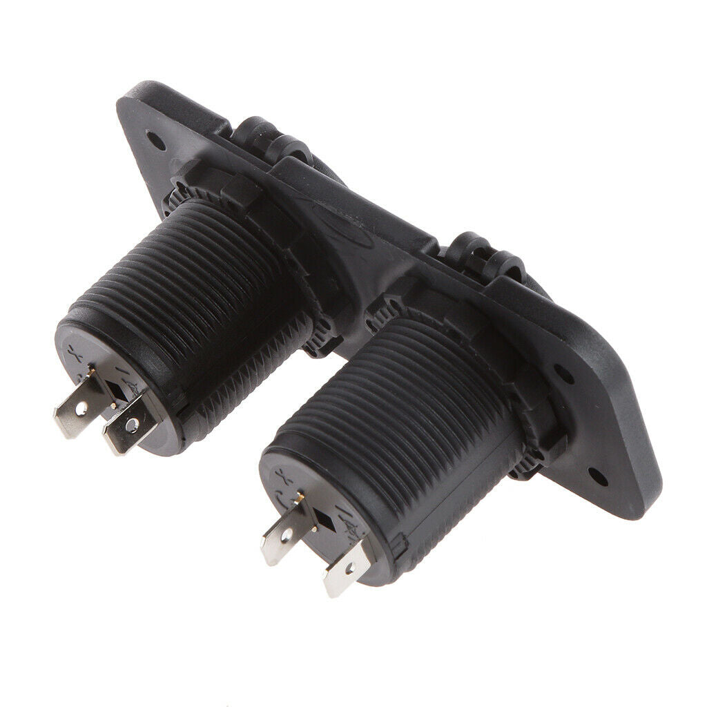 2-way Waterproof  Lighter Auxiliary Power Socket Car Motorbike