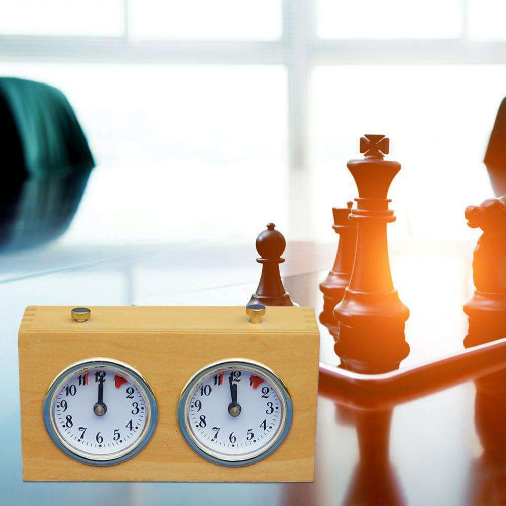 Retro Analog Chess Clock Timer, Wind-Up Mechanical Chess Clock, Professional