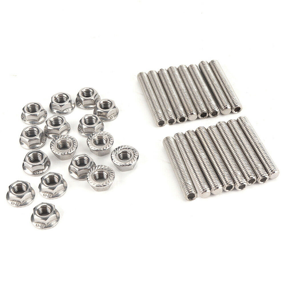 Stainless Steel Exhaust Manifold Stud Kit for Ford 4.6 5.4 Liter V8 Engine @