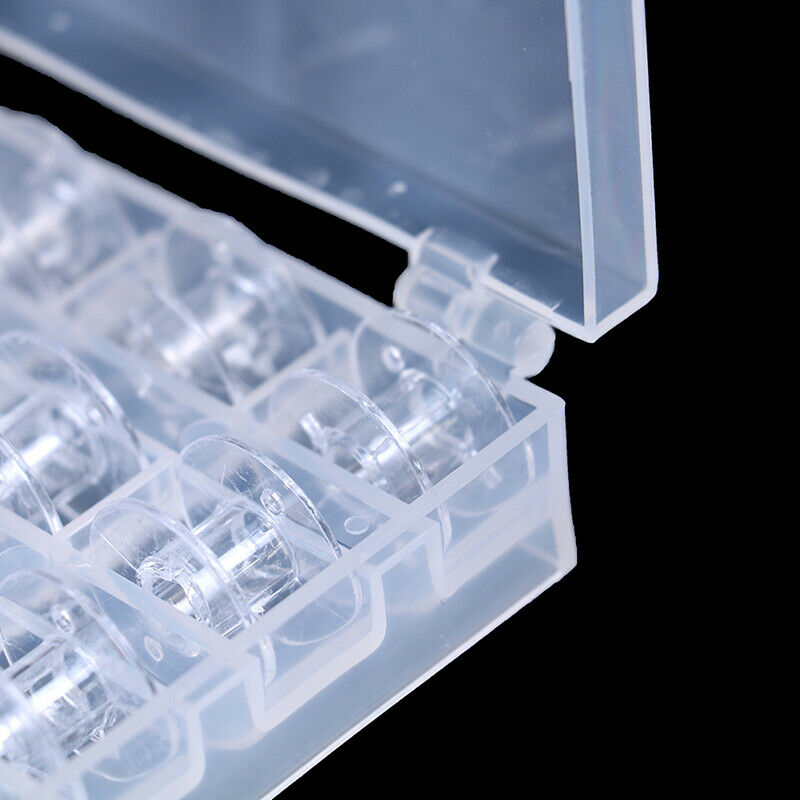 1set Clear Plastic 36 Bobbins Sewing Machine Spools With Thread Storage C.l8