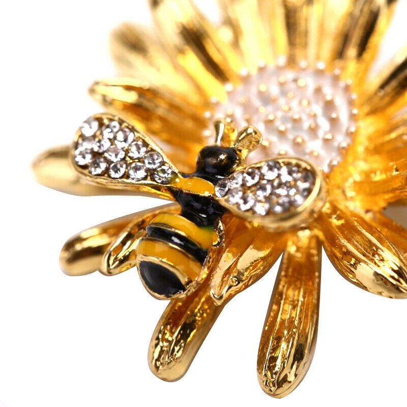 Fashion Daisy Honeybee Brooch Pin Collar Badge Corsage Jewelry Women Acces.l8