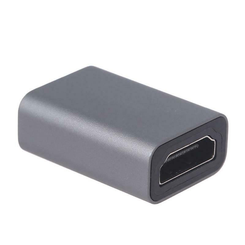 HDMI-compatible Coupler Female to Female Aluminum Alloy Shell Support 8K 4K 2K