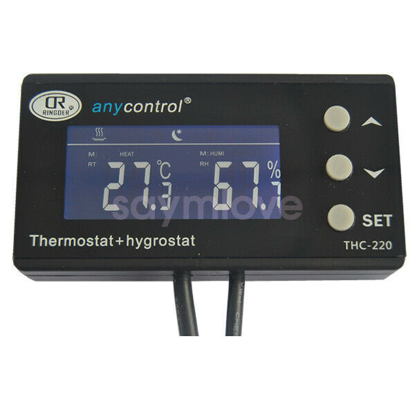 Digital Temperature Humidity Controller Thermostat Aquarium Fish tank Reptile