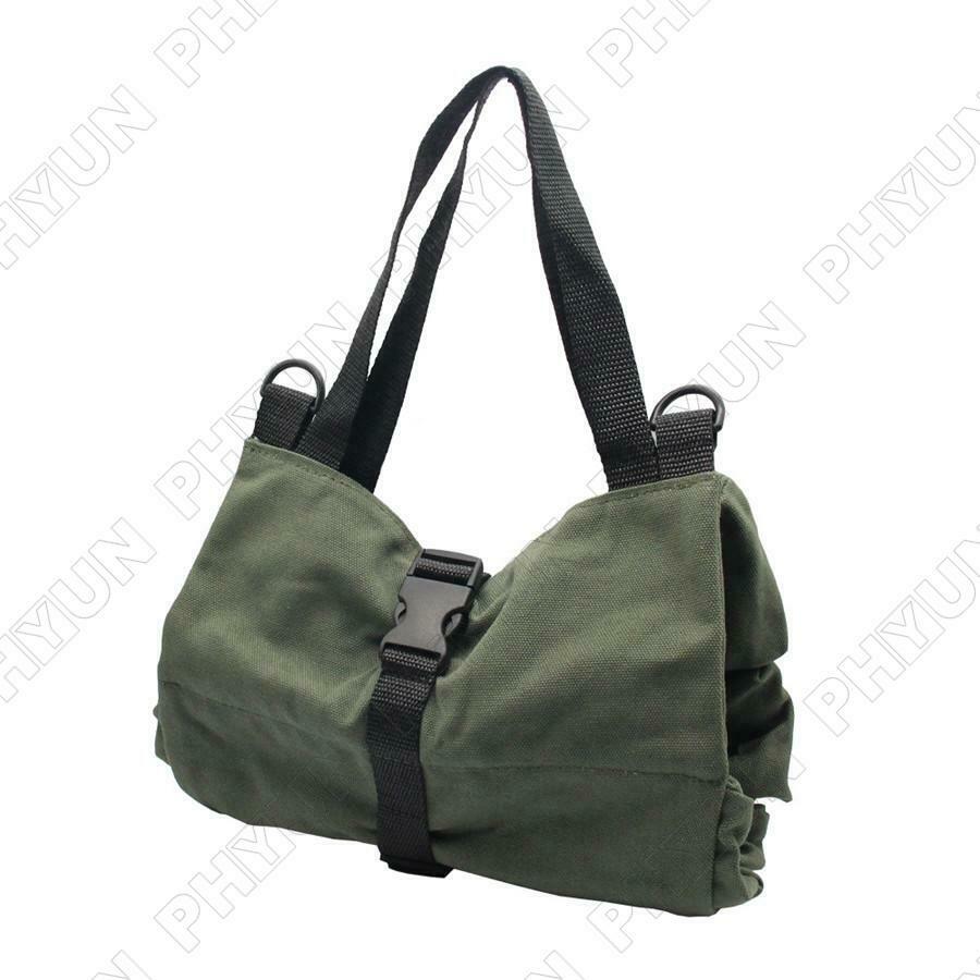 Green Car Tool Storage Bag Portable Roll Pouch Hanging Tool Zipper Carrier Bag
