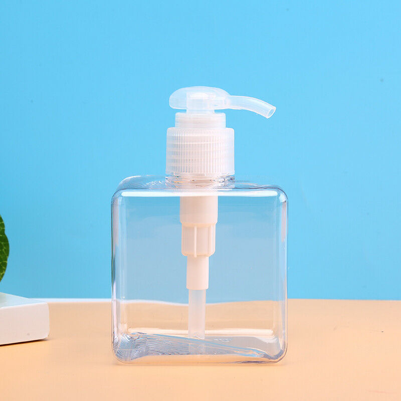 250ml Empty Emulsion Bottle Transparent Plastic Liquid Dispenser Shampoo BoDD