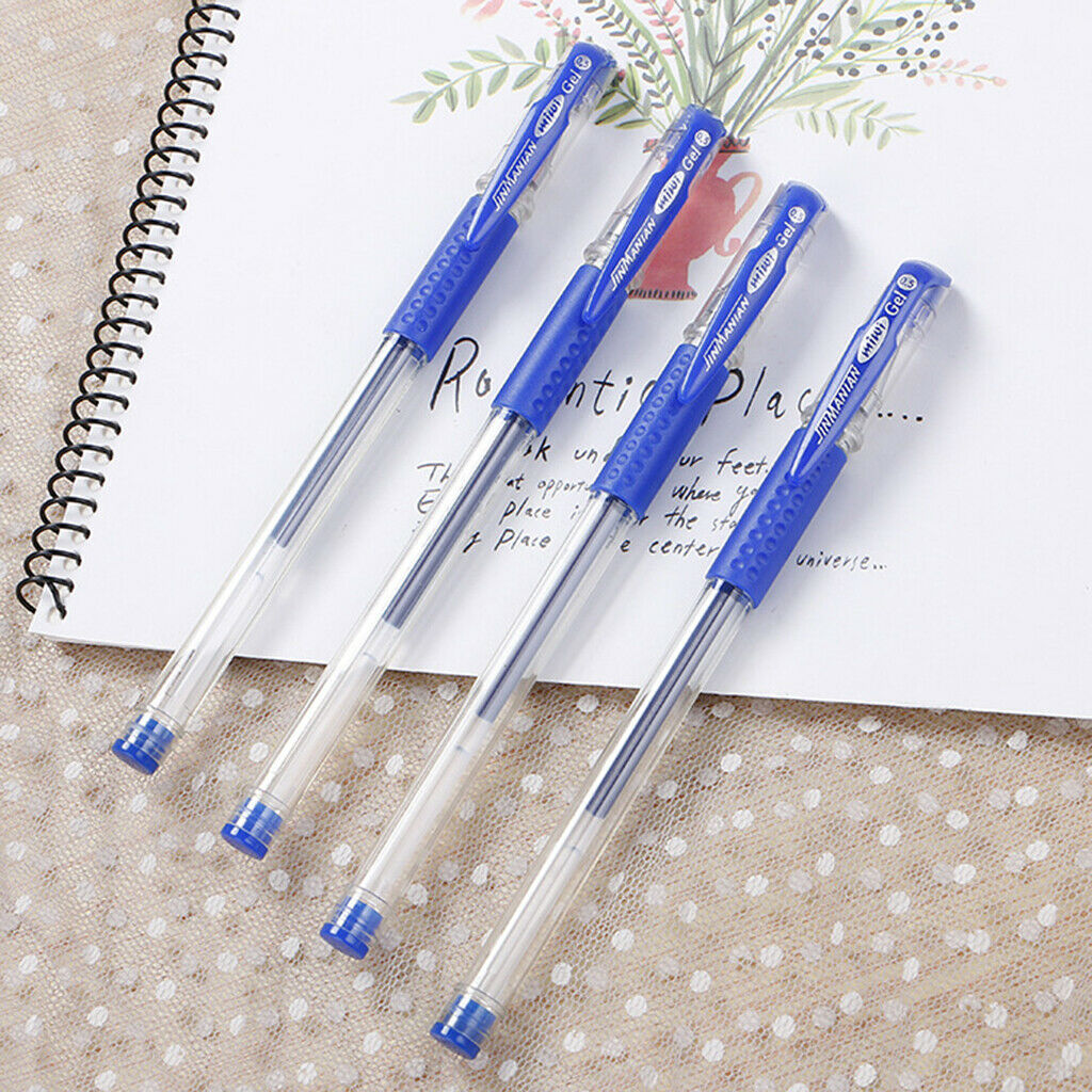Pieces Medium 0.5mm Gel Pen Smooth for Office School Business Supplies Blue