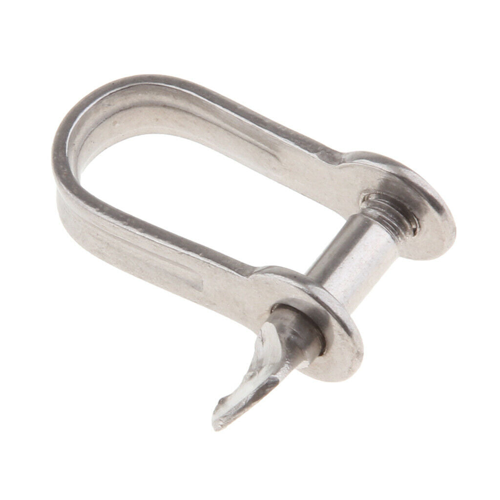 Stainless Steel Slotted Pin Dee Shackle for Marine/Sailing/Boat/Ship 4mm/5mm