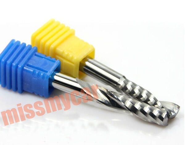 10pcs new 2.5*12mm single flute spiral CNC router bits Φ3.175mm [M1]