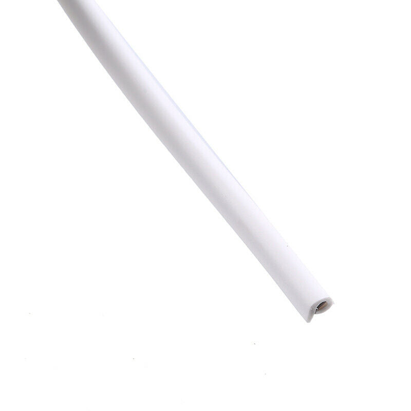 5m White Car Door Edge Guard Trim Molding Rubber Seal Strip Scratch Protector