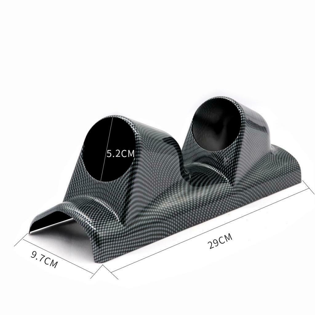 High quality 52mm DualHole Pod Gauge meter bracket holder PJ 3598 carbon fiber