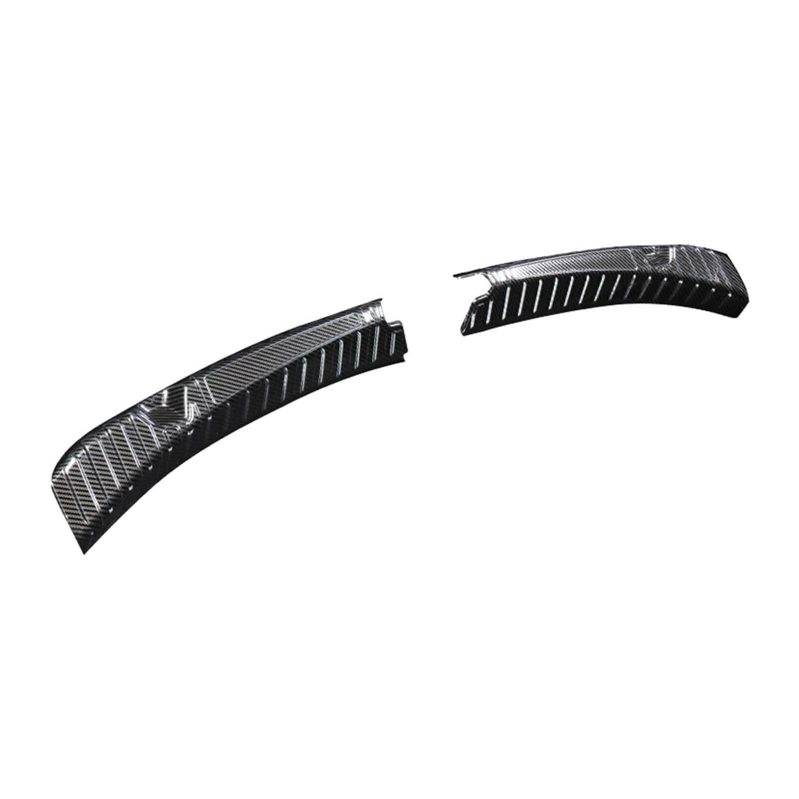 2 Packs Inner Rear Trunk Protect Guard Sill Plate for Tesla Car Carbon fiber