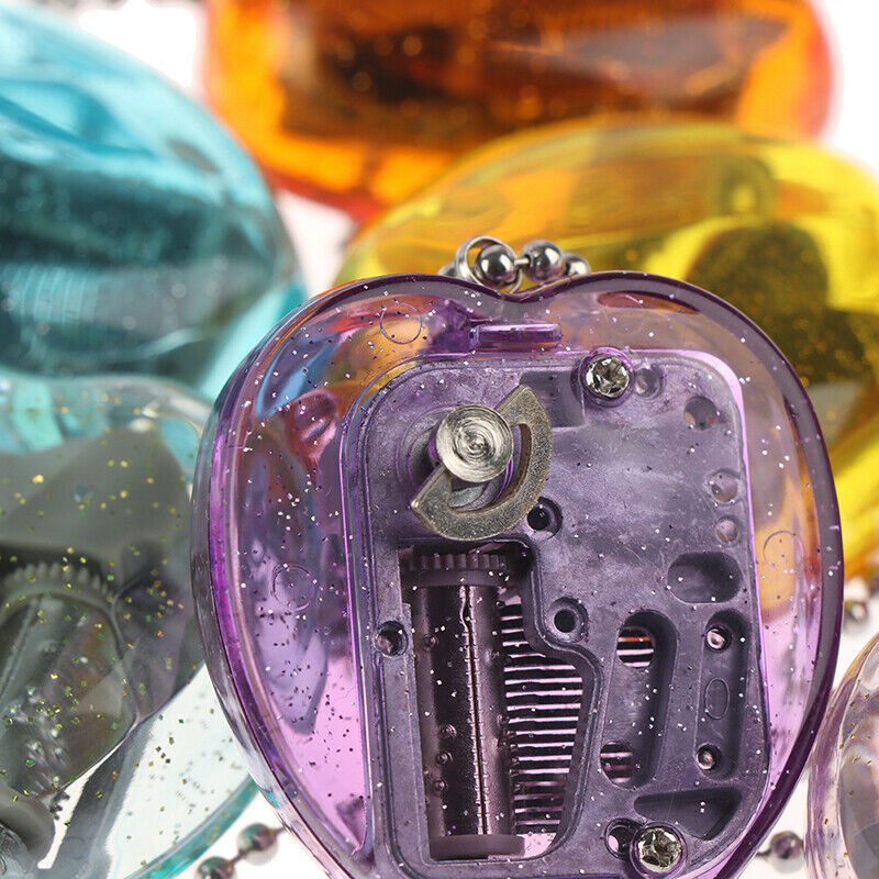 Creative Mini Acrylic Heart-Shaped Musical Box Music Box The Sky Music Tune FDBD