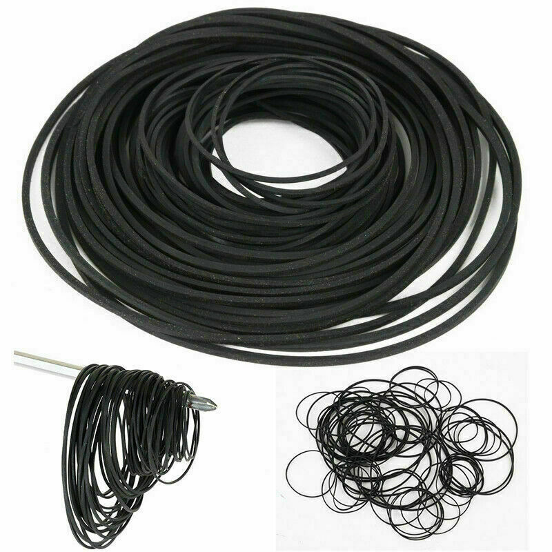50Pcs/Set Universal 30-150mm Mix Cassette Tape Machine Square Belts Repair Kit