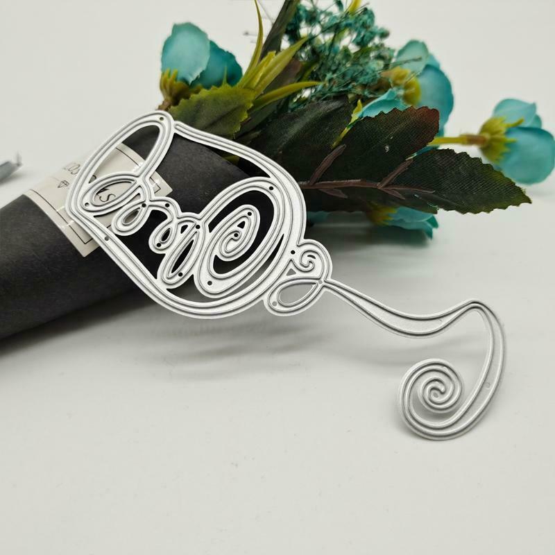 Wine Glass Metal Cutting Dies Stencil DIY Scrapbooking Album Paper Card Template