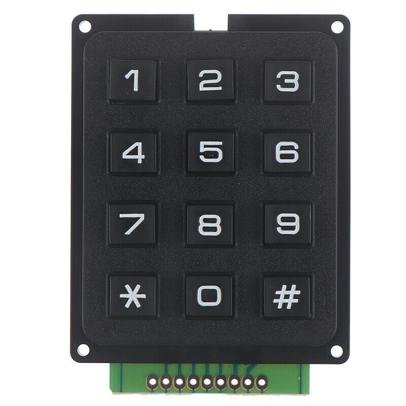 12Key Membrane Switch Keypad 3 x 4 Matrix Keyboard Module Membrane Switch Key SJ