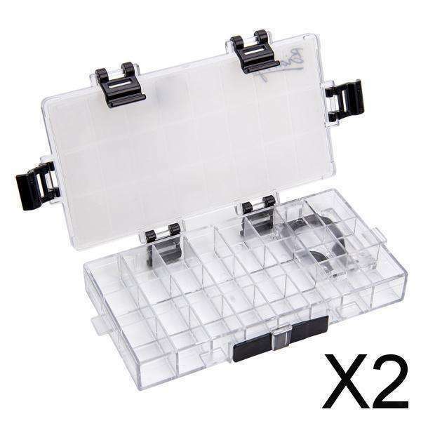 2X Paints Palette Box - 24 Wells Sealed Paint Containter for Watercolor Acrylic