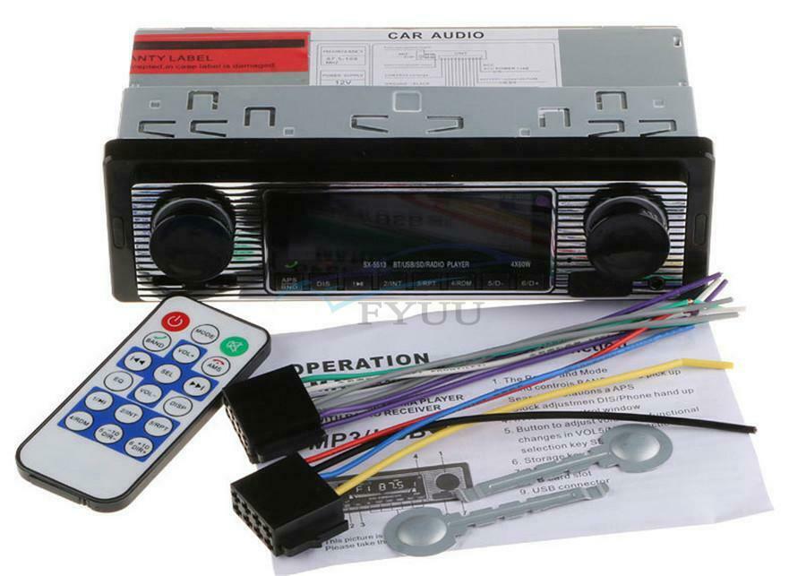 1PC Car 4-CH Bluetooth Stereo Radio MP3 Player USB / SD / FM / WMA / MP3 / WAV